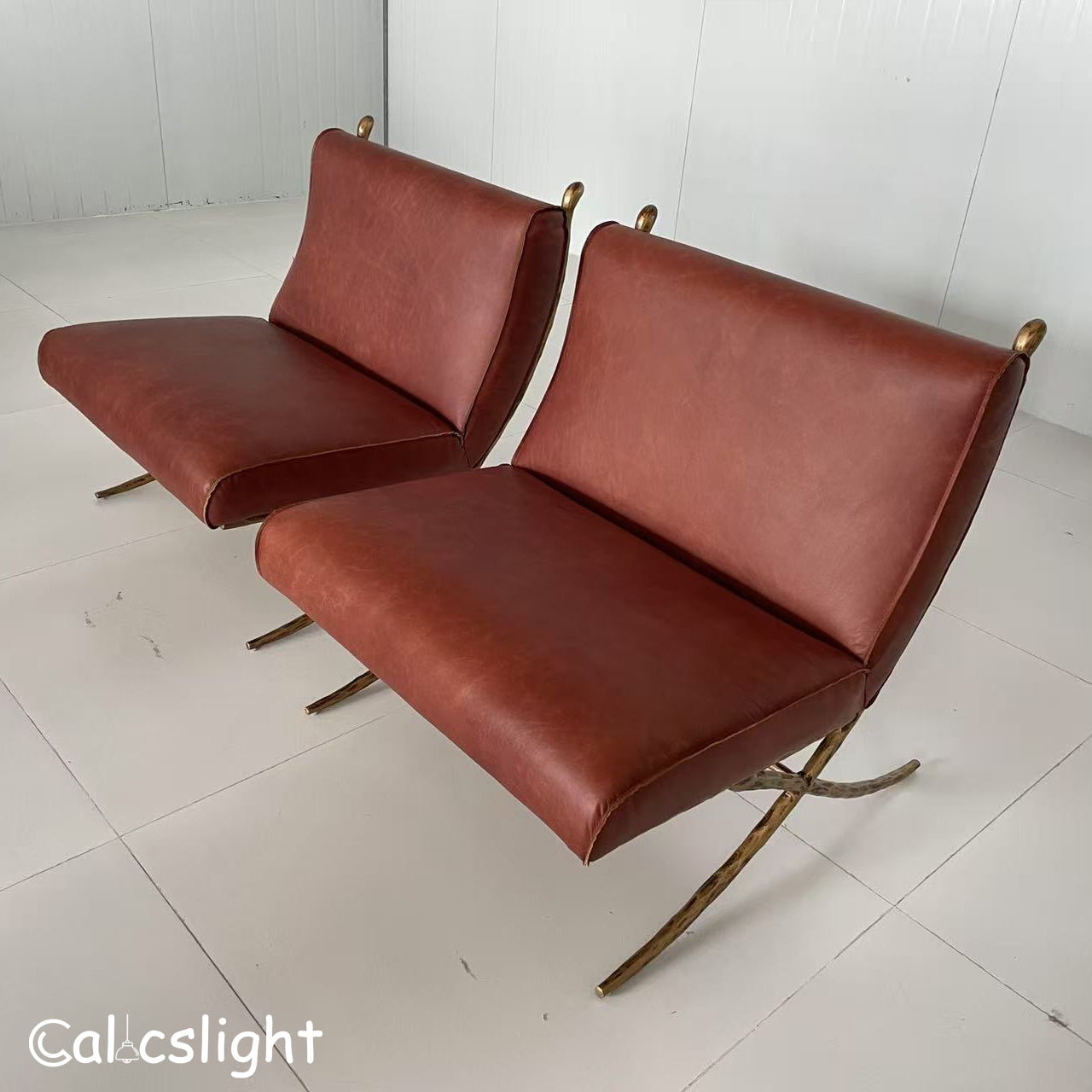 Thaddeus Vintage Leather Lounge Chair