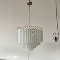 5-Tier Nova Modern Glass Chandelier