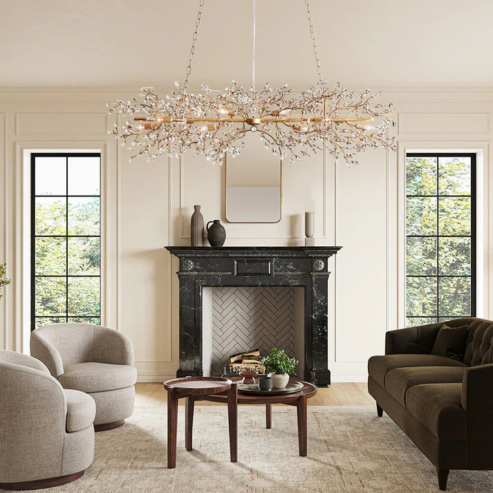 Fiore Colored Linear Chandelier 51" 68"