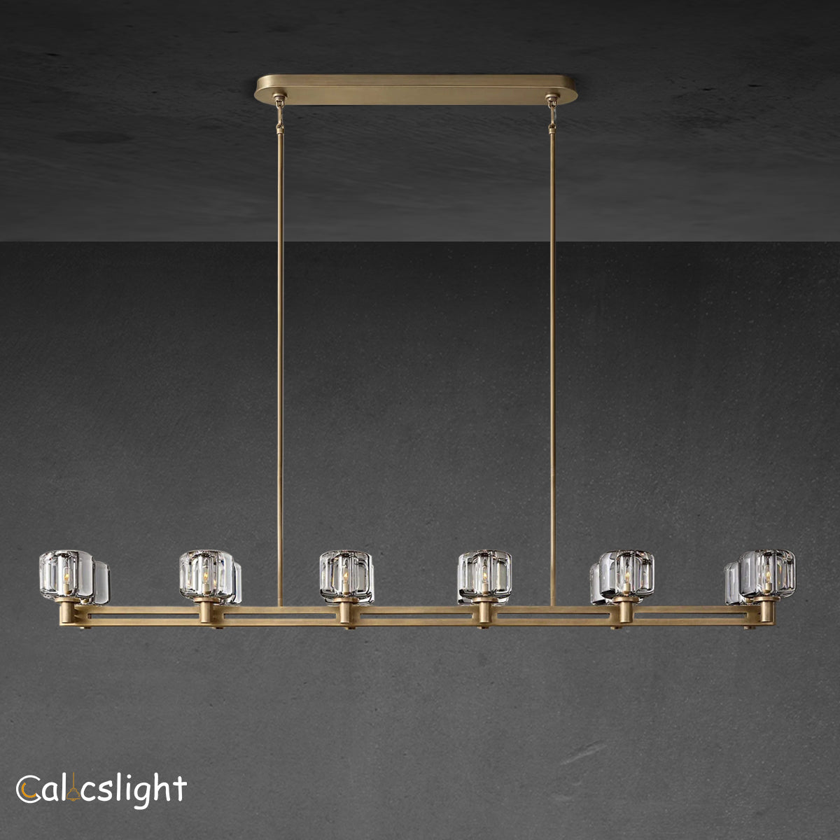 Durane Crystal Linear Chandelier 72"
