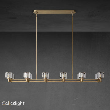 Durane Crystal Linear Chandelier 72"