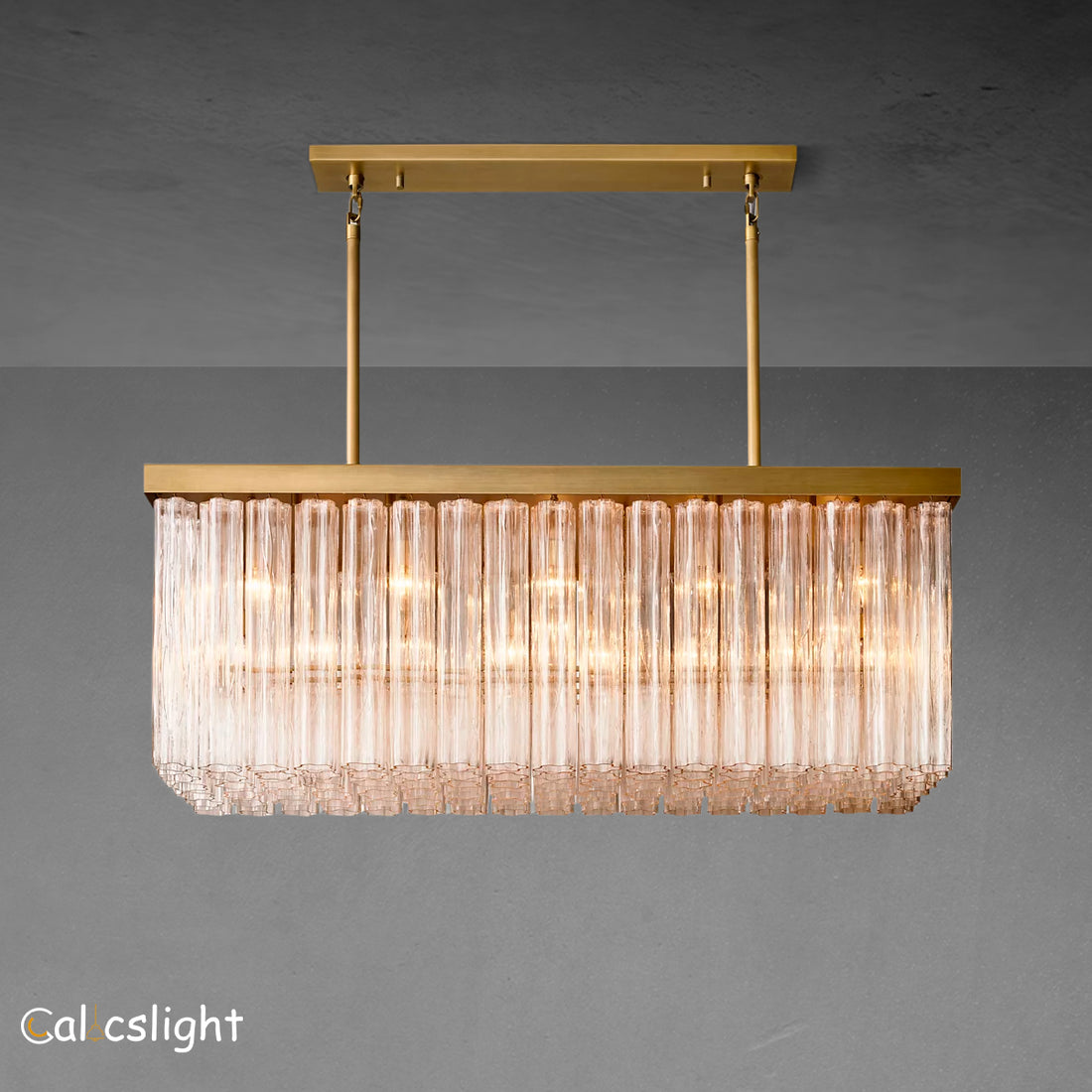 Cirro Glass Linear Chandelier 54"/72”