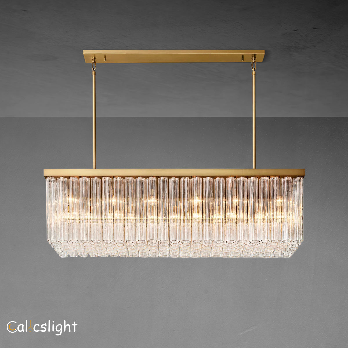 Cielo Rectangular Chandelier  54"/73"