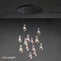 Raindrop Glass Round Chandelier 36