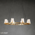 pauillac Clear Glass Round Chandelier 36