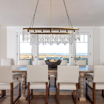 Aubrey 7 Light Oval Chandelier