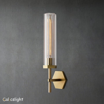 Lambrey Round Grand Bathroom Wall Sconce