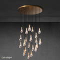 Raindrop Glass Round Chandelier 47