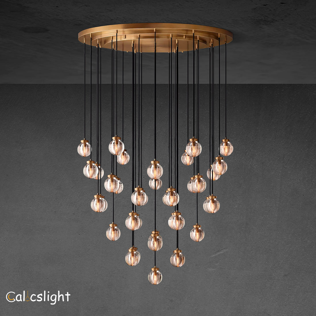Pearl Round Chandelier 48"