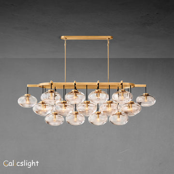Cabrelle Glass Linear Chandelier 72"