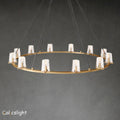 pauillac Clear Glass Round Chandelier 60