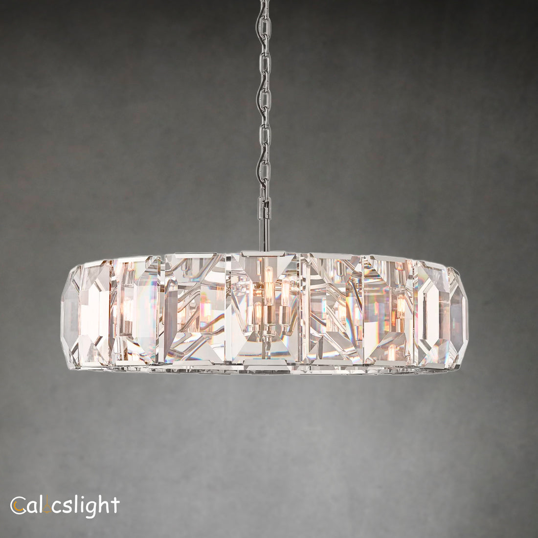 Harlow Multicurve Crystal Round Chandelier 60"