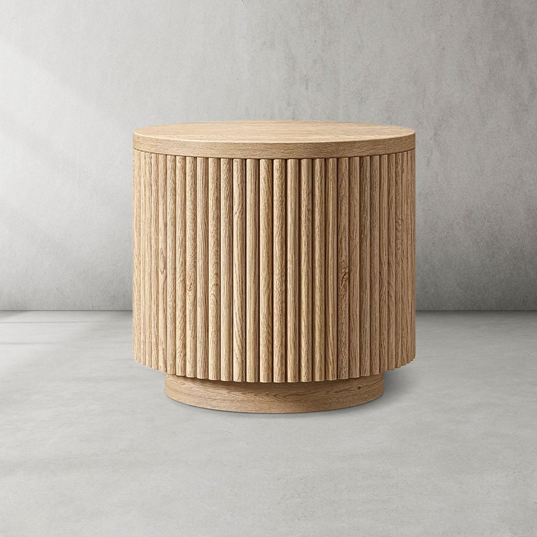 Muelho Wood Round Side Table