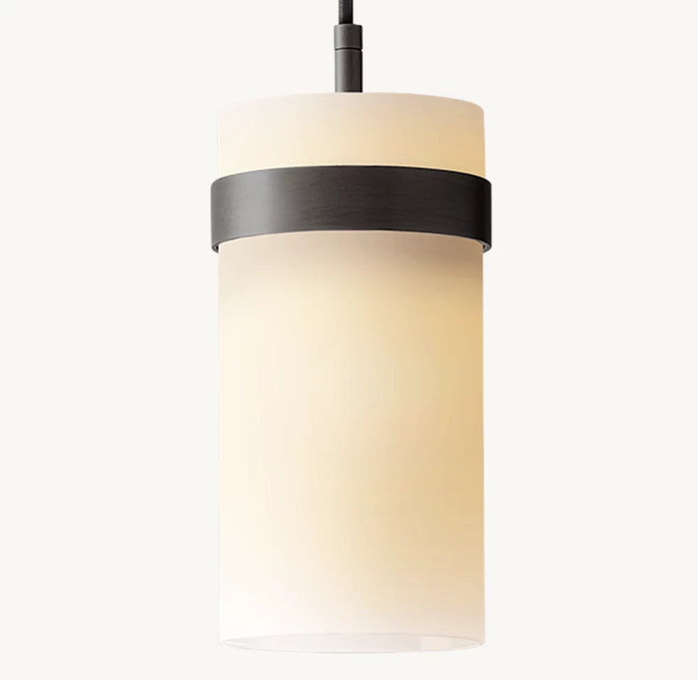 Ravelle Milk Glass Pendant 5"