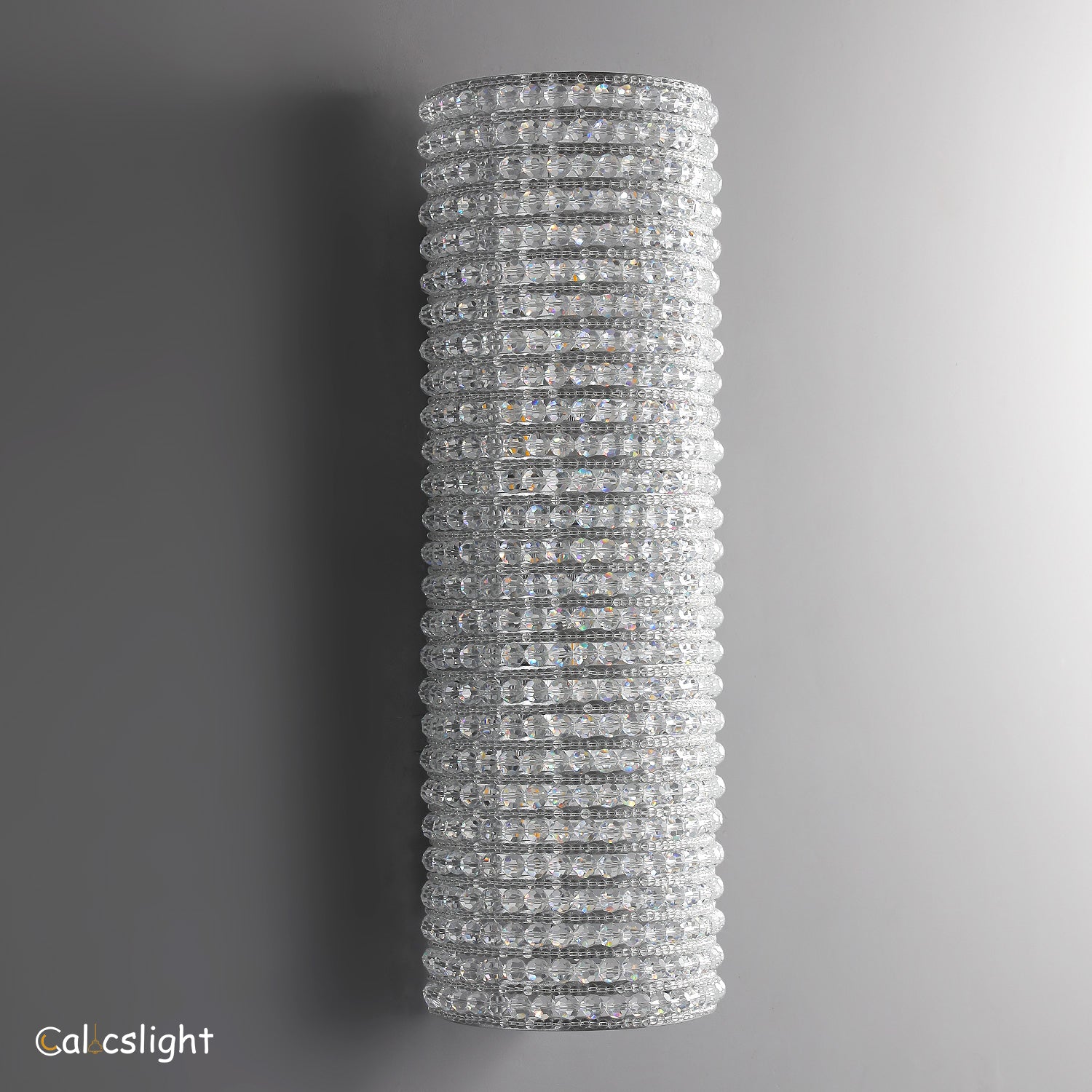 Halo Clear Crystal Beads Wall Sconce 21"H