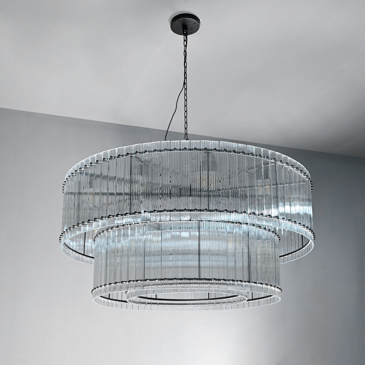 San Marco Two-Tier Round Chandelier  22" 37" 48" 60"