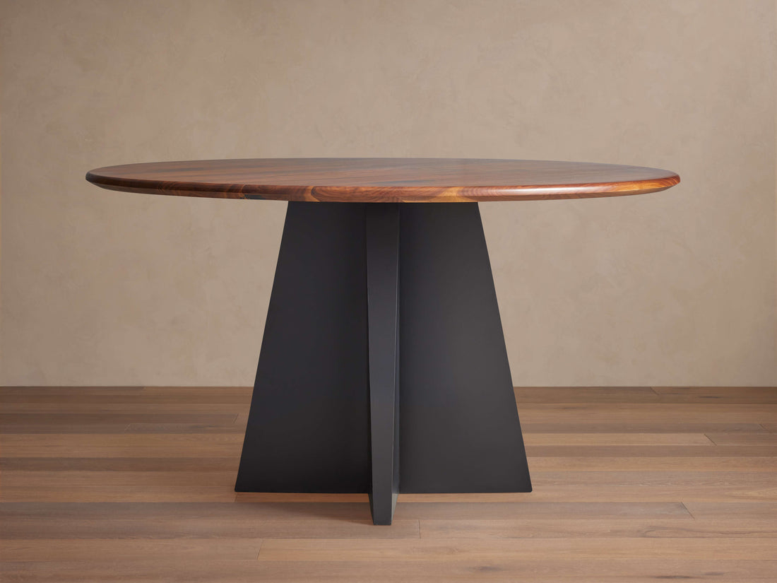 Jacob Round Dining Table with Vertex Base
