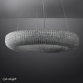 Halo Crystal Aperture Round Chandelier D41