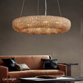 Halo Crystal Aperture Round Chandelier D41