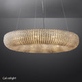 Halo Crystal Aperture Round Chandelier D41