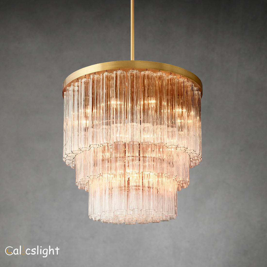 Cirro Glass Round Chandelier 36"