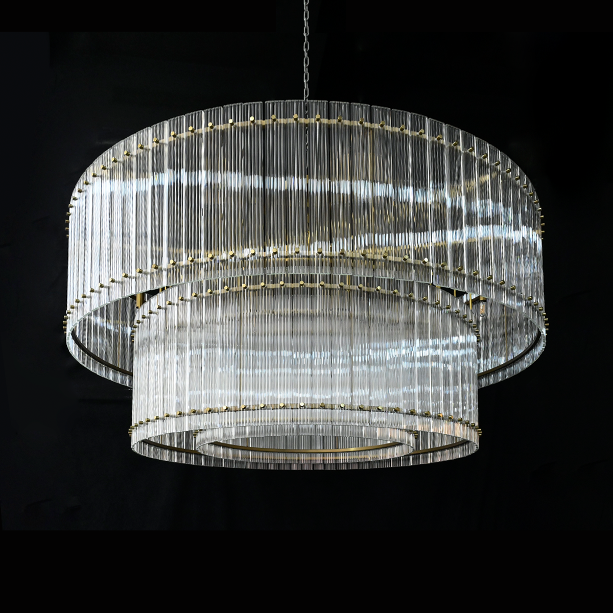 San Marco Two-Tier Round Chandelier  22" 37" 48" 60"