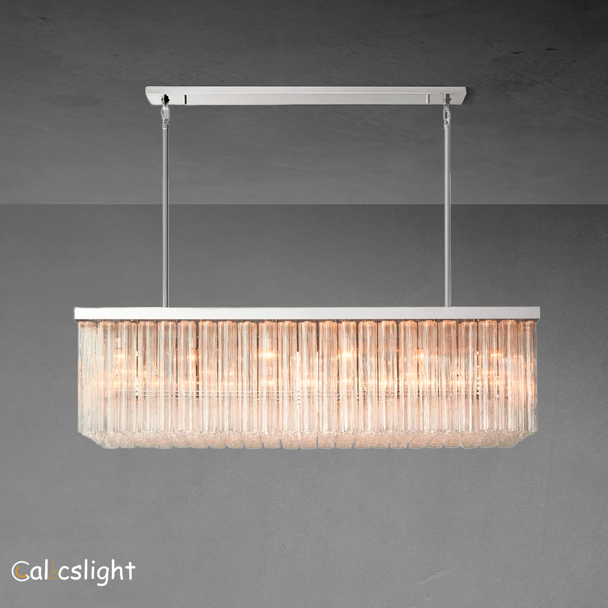Cielo Rectangular Chandelier  54"/73"