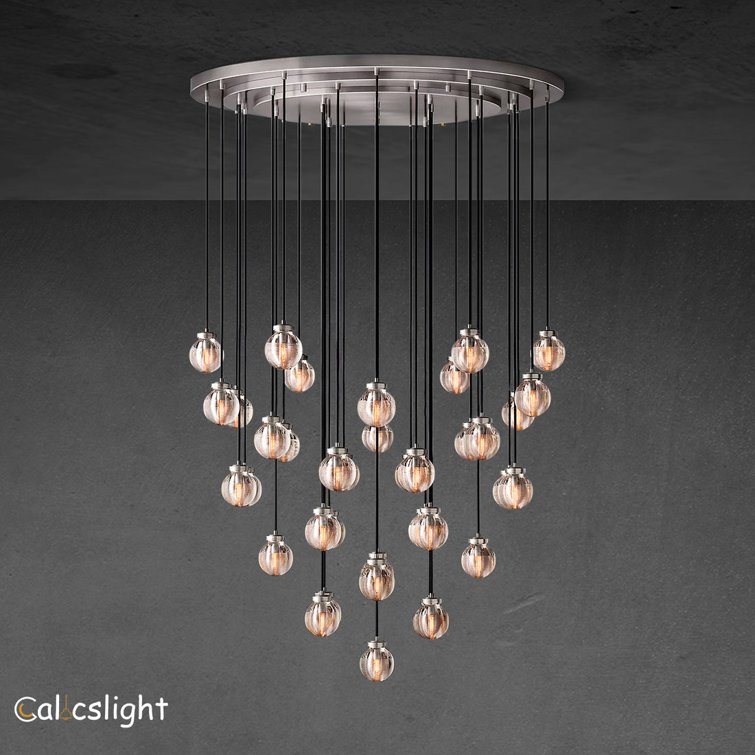 Pearl Round Chandelier 48"