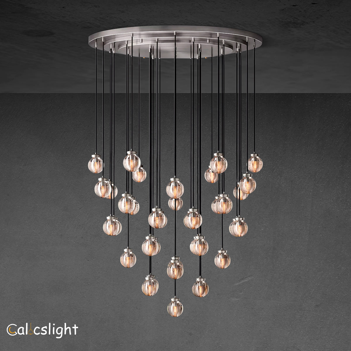 Pearl Round Chandelier 48"