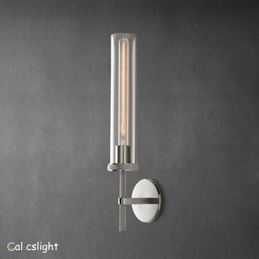 Lambrey Grand Bathroom Glass Wall Sconce