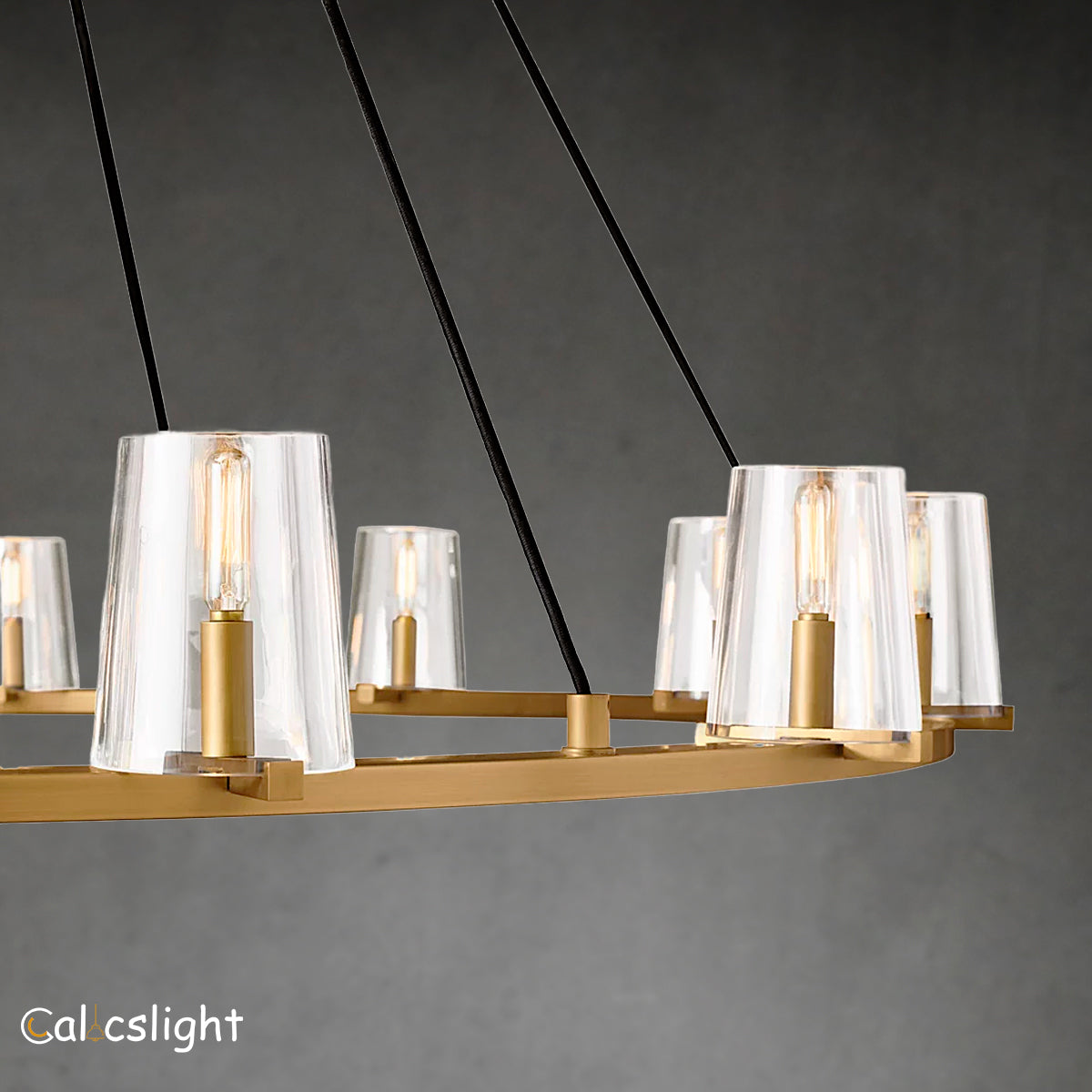 pauillac Clear Glass Round Chandelier 60"