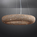 Halo Crystal Aperture Round Chandelier D72