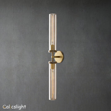 Lambrey Linear Grand Bedroom Glass Wall Sconce