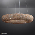 Halo Crystal Aperture Round Chandelier D41