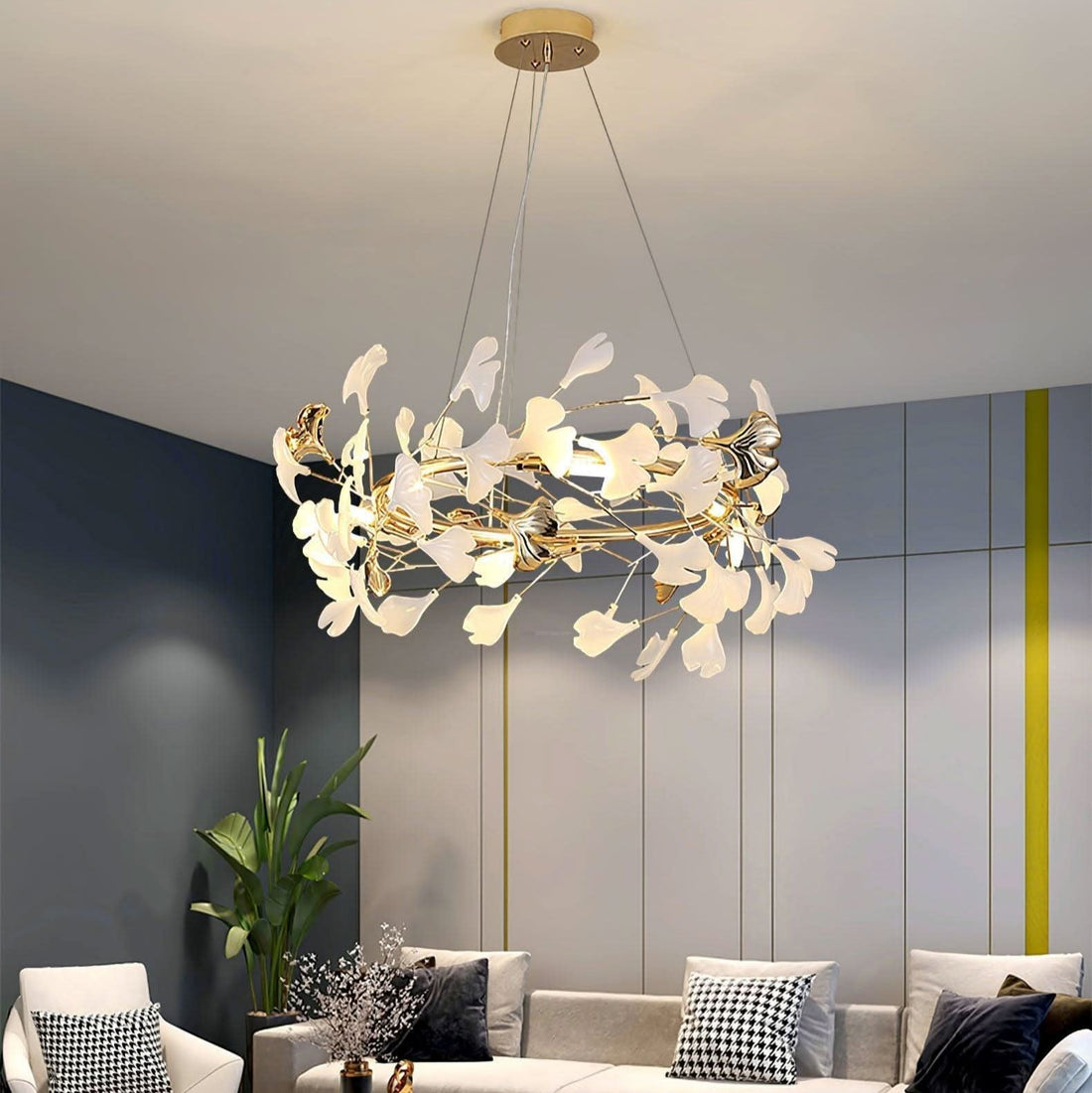 Ginkgo Chandelier Style U