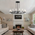 Ravelle Glass Round Chandelier 48