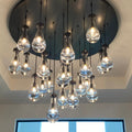 Raindrop Glass Round Chandelier 36