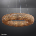 Halo Crystal Aperture Round Chandelier D41