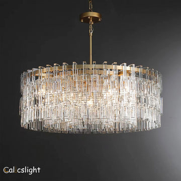 Marvella K9 Crystal Round Chandelier 36"