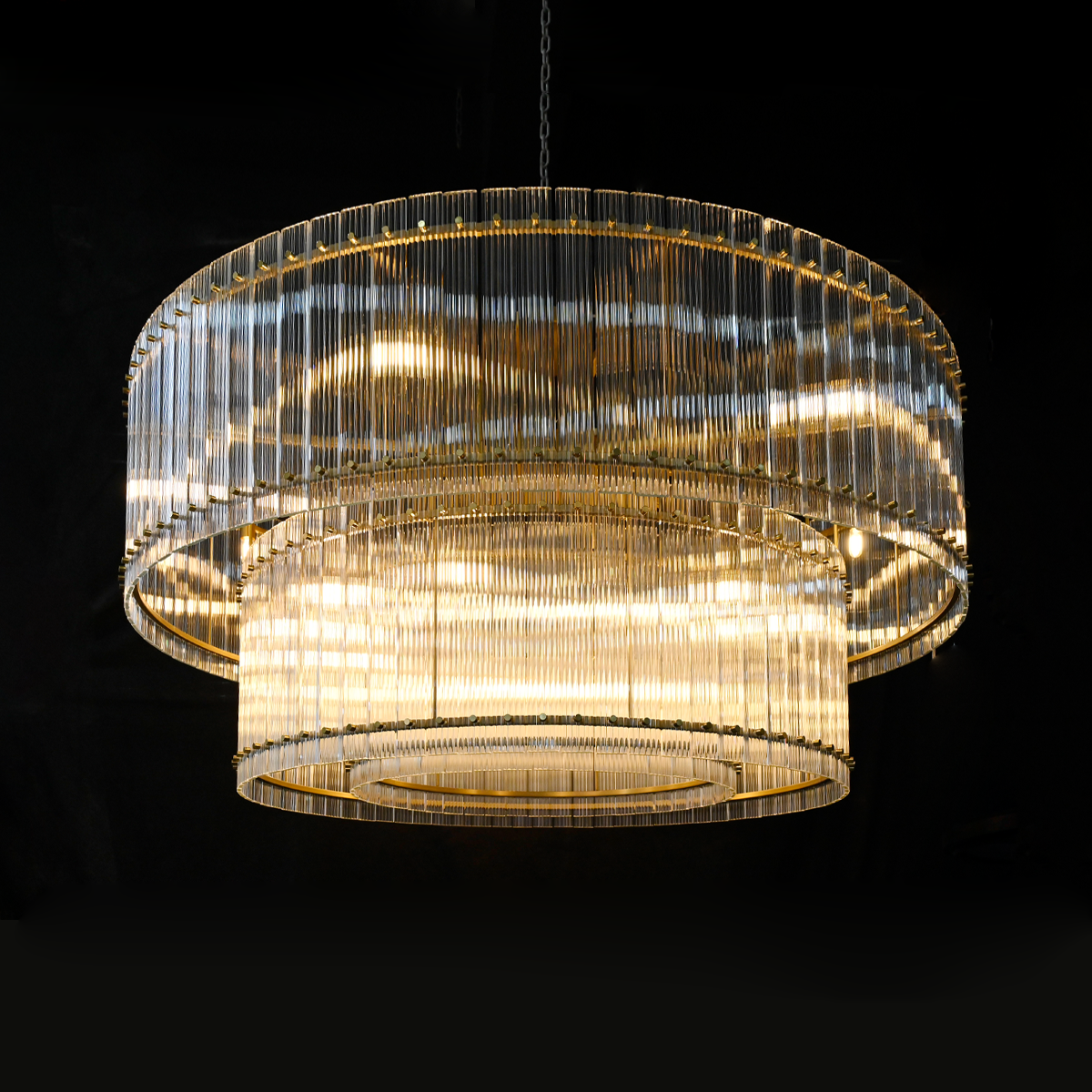 San Marco Two-Tier Round Chandelier  22" 37" 48" 60"