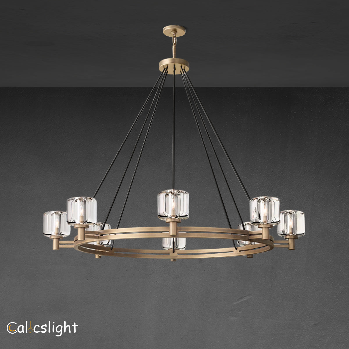 DEMARET ROUND CHANDELIER 60"