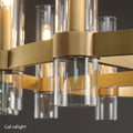 Ravelle Glass Round Chandelier 48