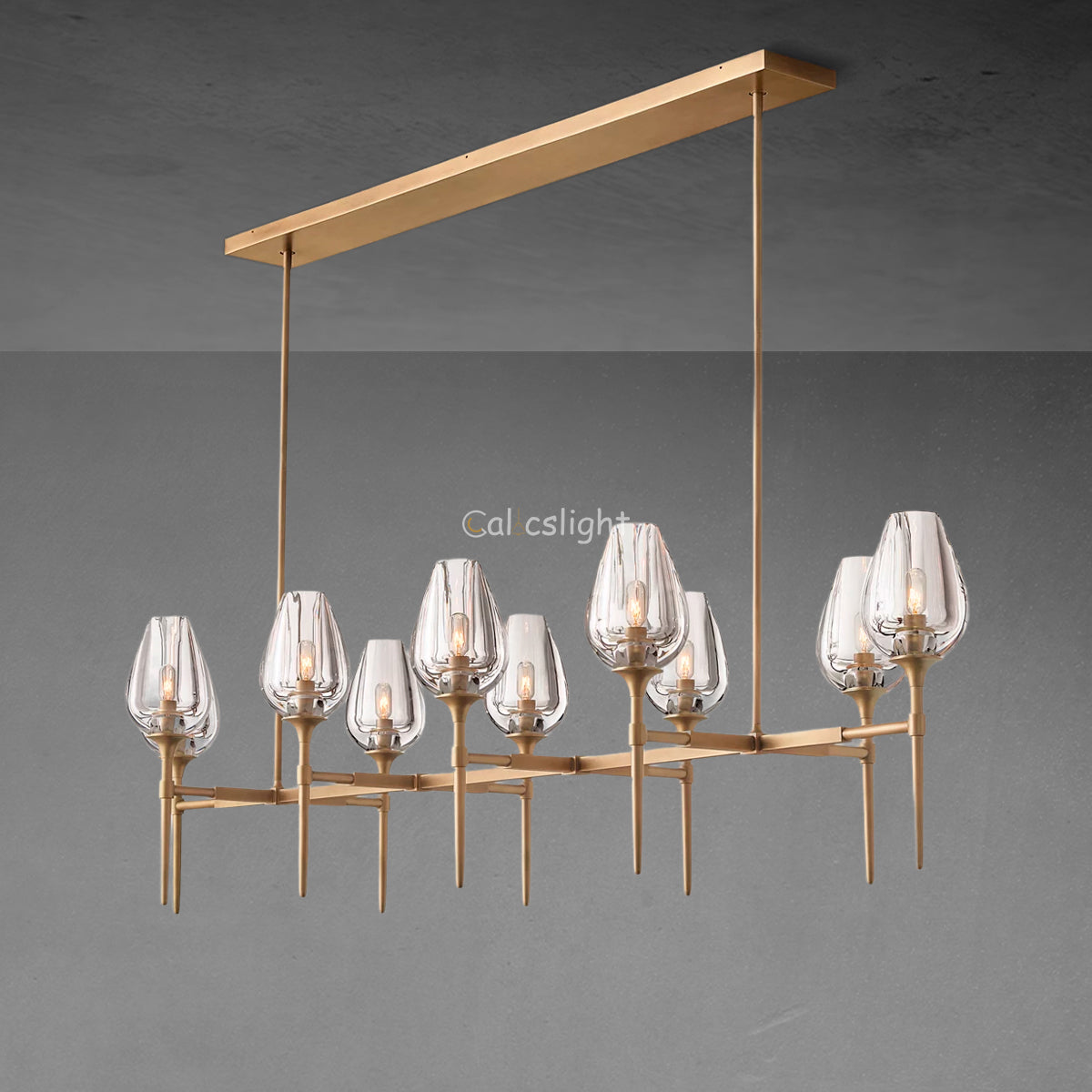 Tulip Linear Chandelier 65"
