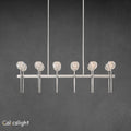 Boule De Cristal Clear Glass Double Linear Chandelier 60