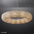 Halo Crystal Aperture Round Chandelier D41