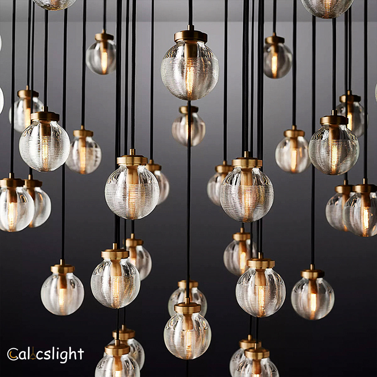 Pearl Round Chandelier 48"