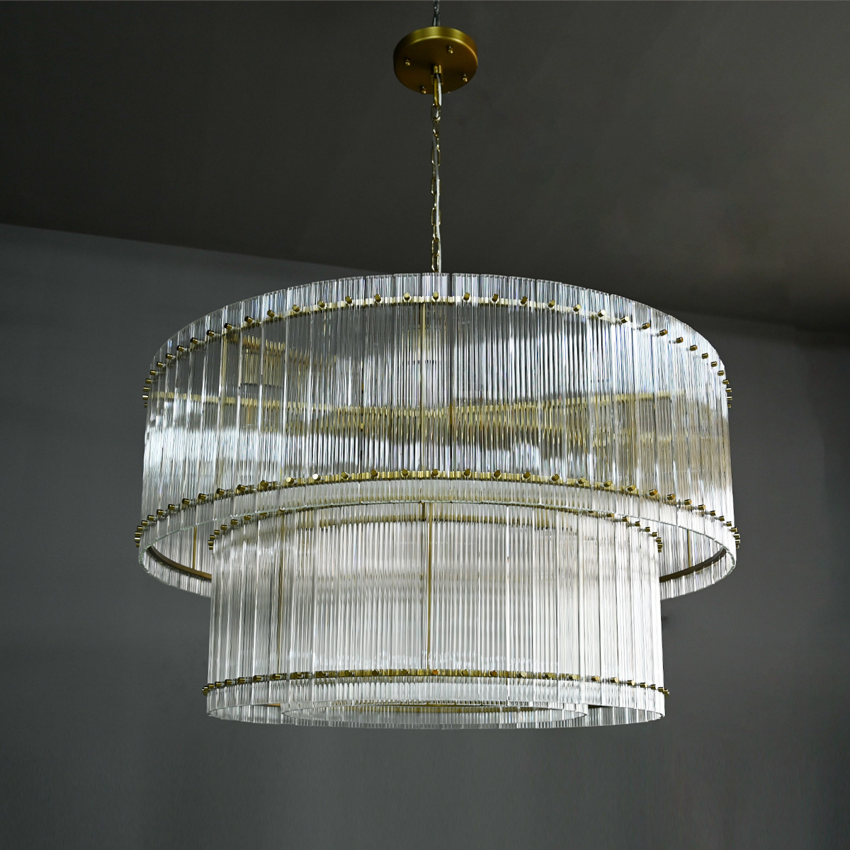 San Marco Two-Tier Round Chandelier  22" 37" 48" 60"