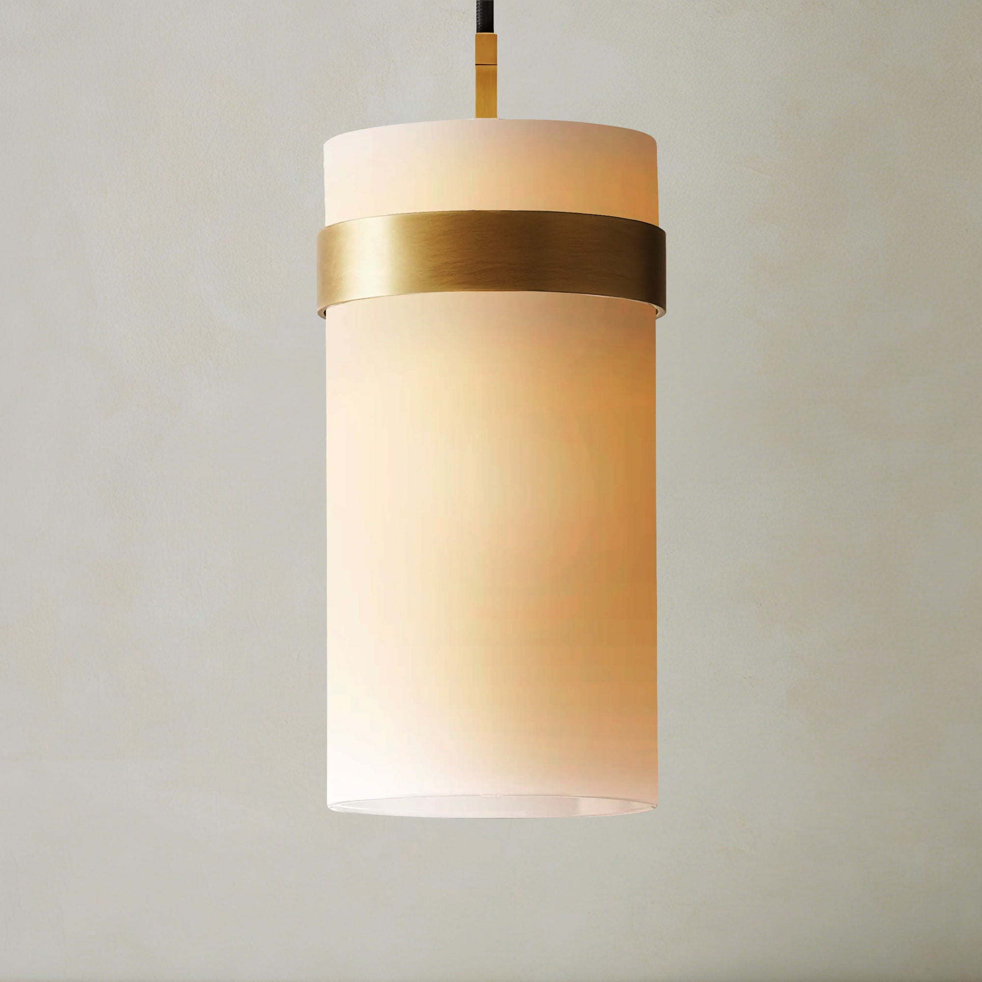 Ravelle Milk Glass Pendant 5"