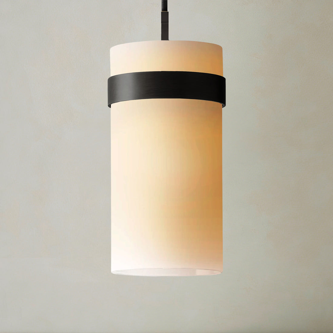 Ravelle Milk Glass Pendant 5"