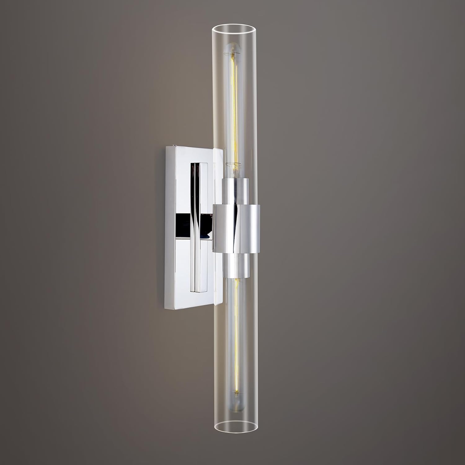 Modern Glass Wall Sconces 22.8in